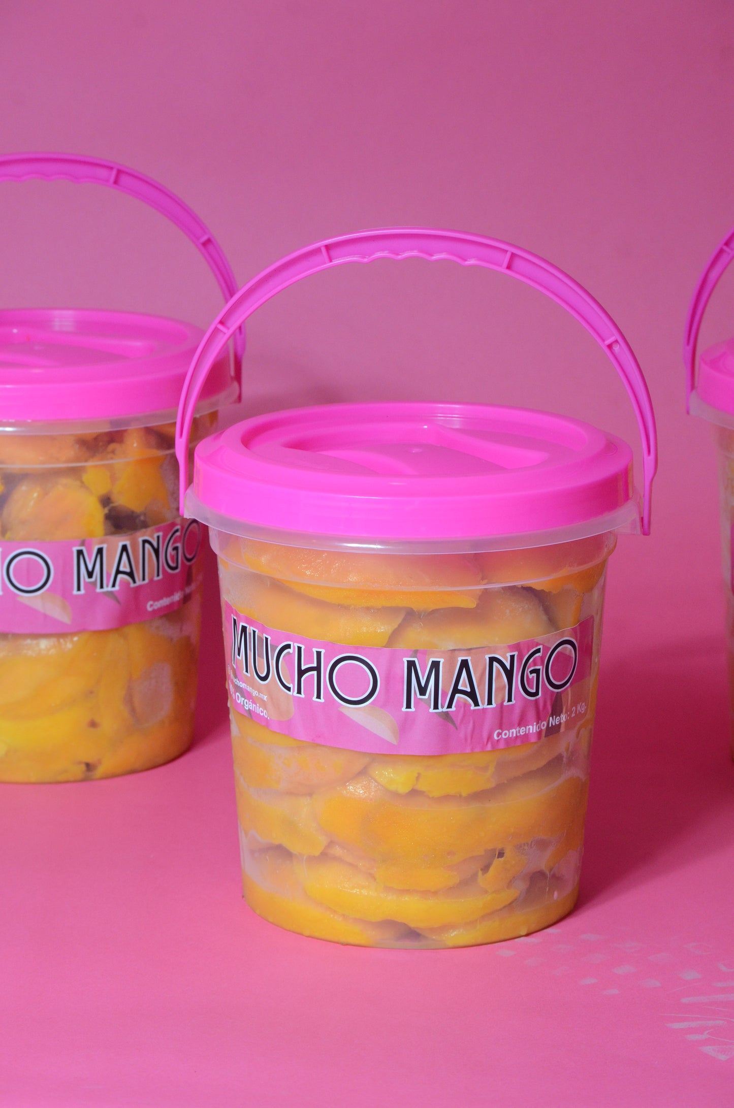 mango rebanado fresco 100% natural, cubeta 4k cachetes de mango.