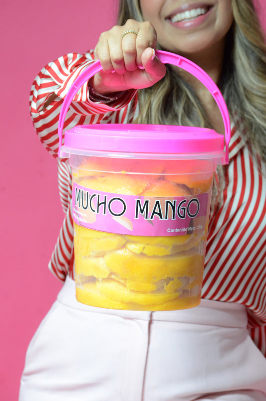 mango rebanado fresco  100% natural, cubeta 4k cachetes de mango.